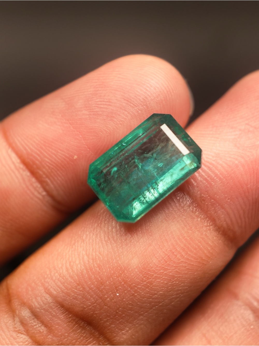 IGI Certified 8 Carat Natural Zambian Emerald Loose Gemstone